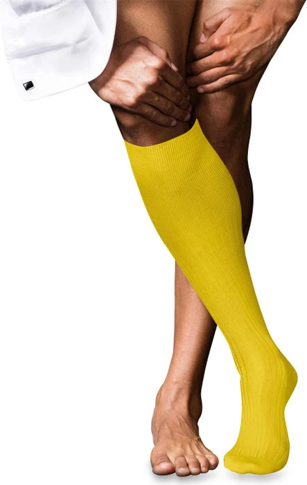 Falke No. 10 Pure Fil d'Écosse Socken sunshine (Herren)