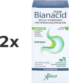 Aboca NeoBianacid Zitronengeschmack Lutschtabletten, 70 Stück