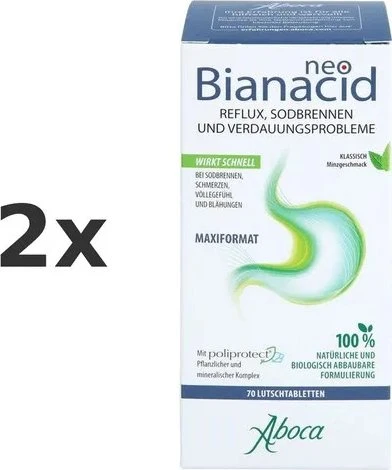 Aboca NeoBianacid Zitronengeschmack Lutschtabletten, 70 Stück
