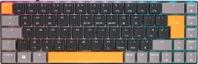 Cherry MX-LP 2.1 Compact Wireless/orange, schwarz/grau, MX LOW PROFILE RGB SPEED, USB/Bluetooth, UK (G80-3860LVAGB-2)