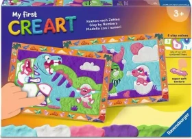 Ravensburger Kneten nach Zahlen My First CreArt Freche Dinos