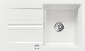 systemceram Kara 85 F Einbau Becken reversibel mit Ablauffernbedienung grönland