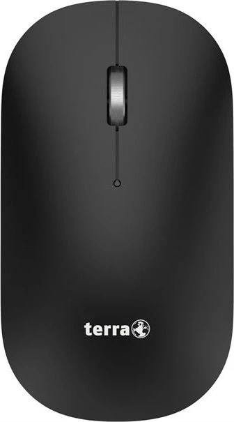 Wortmann Terra NBM1000S Wireless BT Mouse schwarz, USB/Bluetooth