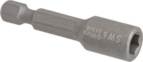 Wera 869/4 Außensechskant Bit 1/4", 6x50mm, 1 Stück