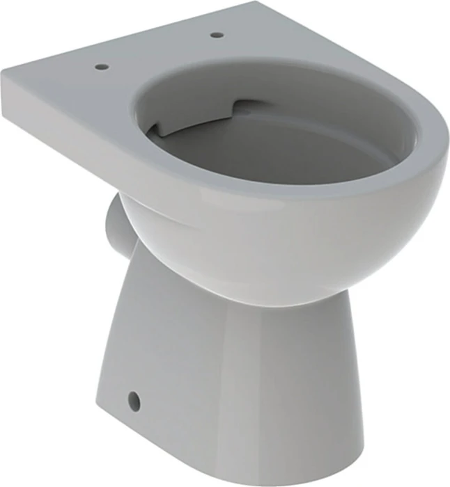 Geberit Renova Stand-WC Tiefspüler, Abgang horizontal, teilgeschlossene Form, Rimfree manhattan