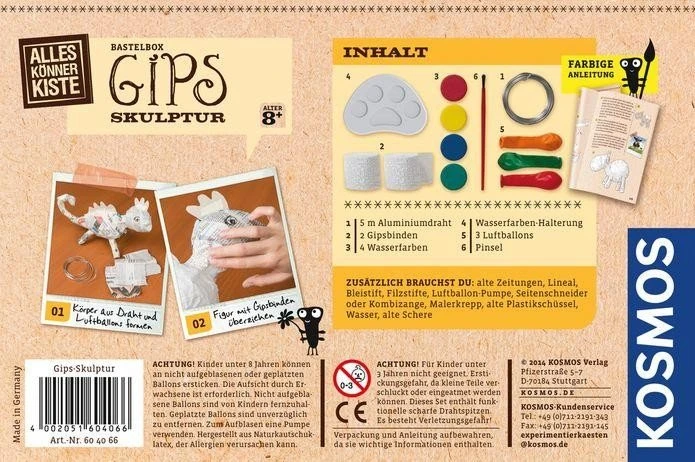Kosmos Gips-Skulptur