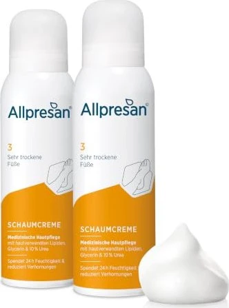 Allpresan Fuß spezial trockene und schuppige Haut Schaum-Creme, 125ml