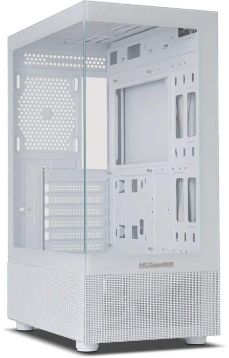 Nox Xtreme Hummer Vision White, weiß, Glasfenster