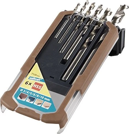 Wolfcraft HSS Holzspiralbohrer