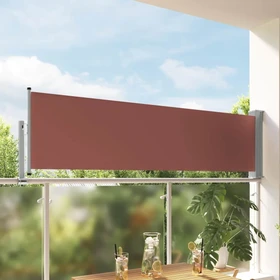 vidaXL Ausziehbare Seitenmarkise 300x80cm braun
