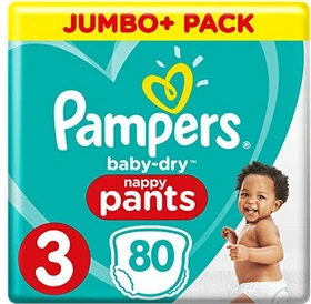 Pampers Baby-Dry Gr.3 Einwegwindel, 6-10kg, 80 Stück
