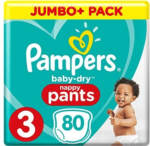 Pampers Baby-Dry Gr.3 Einwegwindel, 6-10kg, 80 Stück