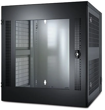 APC NetShelter WX 19" Wandschrank 13HE, Glastür, schwarz, 631mm tief