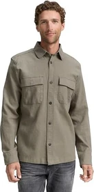 Tom Tailor Overshirt mit Bursttaschen Hemd langarm smokey olive green (Herren)