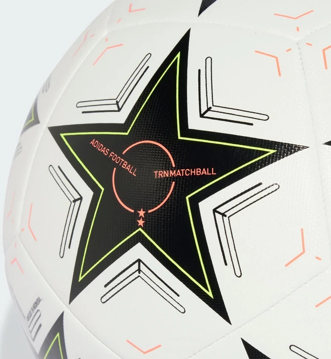 adidas UCL 2024/2025 Group Stage Fußball white/black/team solar yellow