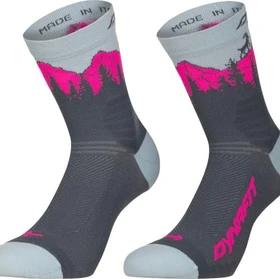 Dynafit Traverse Mid Socken cinder pink glo