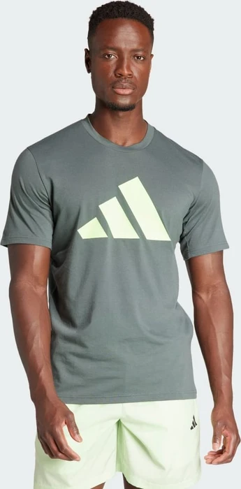 adidas Train Essentials Feelready Logo Funktionsshirt kurzarm legend ivy/green spark (Herren)