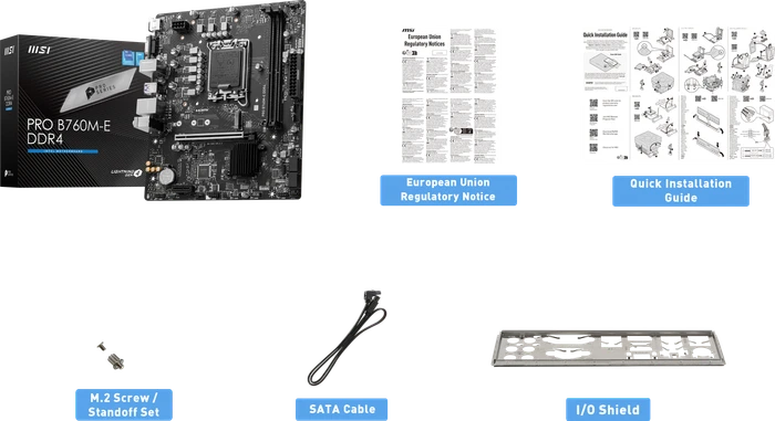 MSI PRO B760M-E DDR4 (Intel 1700)