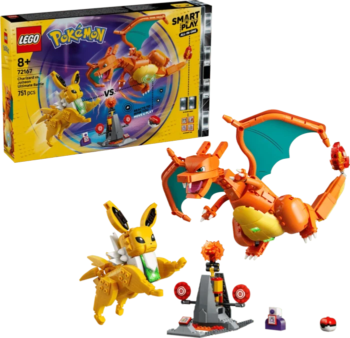 LEGO Pokémon SMART Play - Ultimativer Showdown zwischen Glurak und Blitza