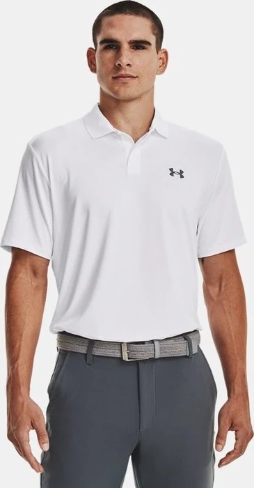 Under Armour Matchplay Poloshirt kurzarm white/pitch gray (Herren)