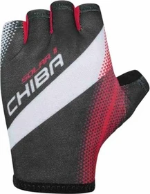 Chiba Solar II Fahrradhandschuhe schwarz/rot