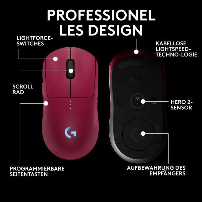 Logitech G Pro 2 Lightspeed rosa, USB