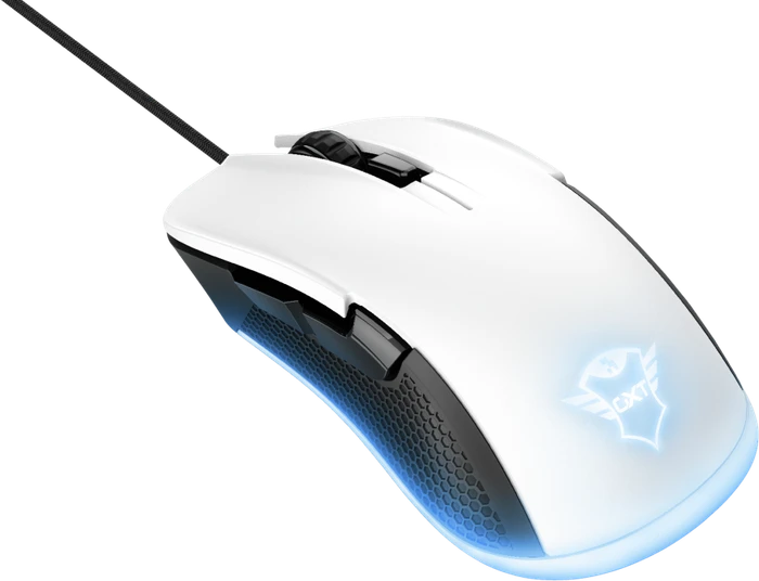 Trust Gaming GXT 922W YBAR RGB Gaming Mouse weiß/schwarz, USB