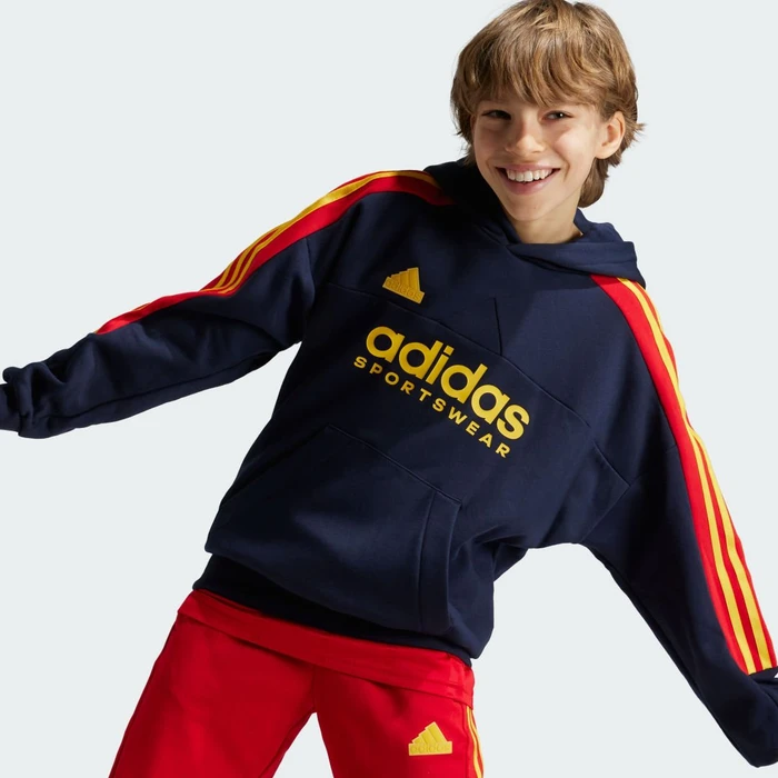 adidas Tiro Nations Pack Hoodie legend ink/better scarlet/bold gold (Junior)