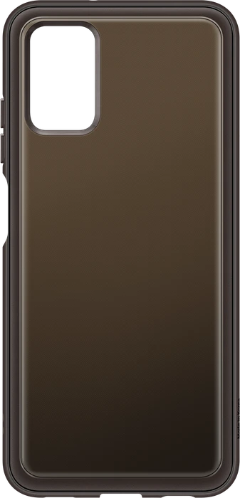 Samsung Soft Clear Cover für Galaxy A03s schwarz