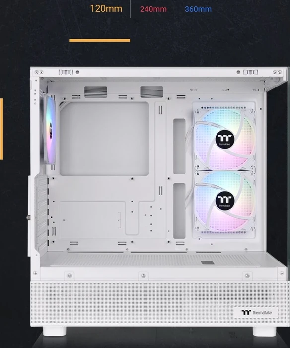 Thermaltake View 270 Plus TG ARGB Snow, weiß, Glasfenster