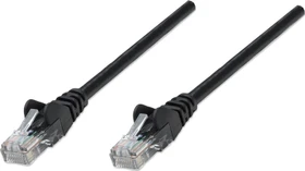 Intellinet Patchkabel, Cat5e, U/UTP, RJ-45/RJ-45, 0.5m, schwarz