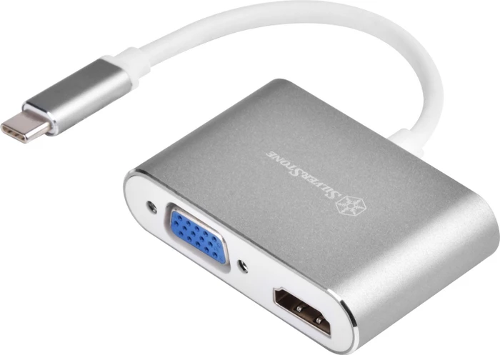 SilverStone EP16 USB-C VGA-HDMI Multiport-Adapter