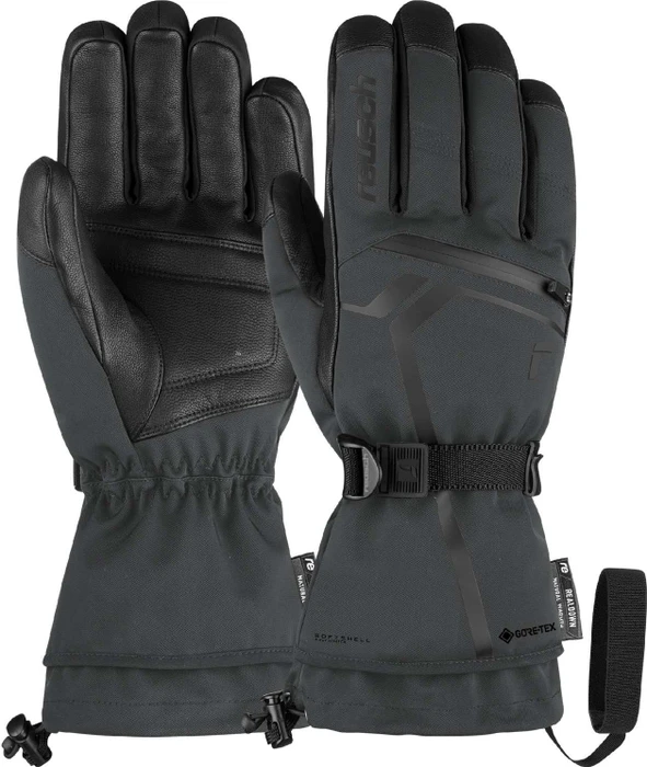 Reusch Down Spirit GTX Skihandschuhe asphalt/black