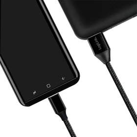 LogiLink USB 2.0 Kabel USB-A Stecker zu USB-C Stecker 0.3m schwarz