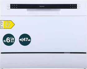 homeX GST6AD-W Tisch-Geschirrspüler