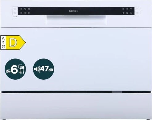 homeX GST6AD-W Tisch-Geschirrspüler