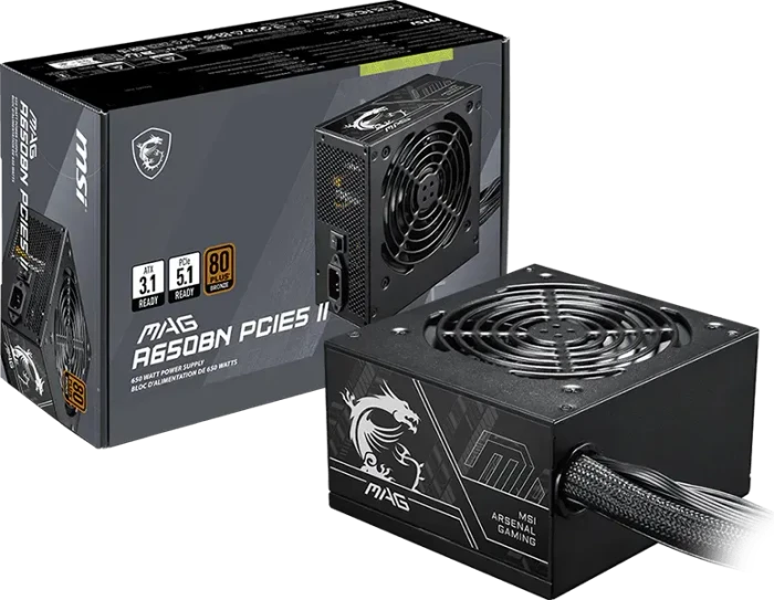 MSI MAG A650BN PCIE5 II 650W, ATX 3.1