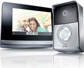 Somfy V500 Videotürsprechanlage Aluminium-Schwarz, Set
