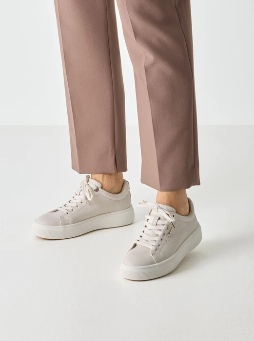 Tamaris Ledersneaker Low beige (Damen)