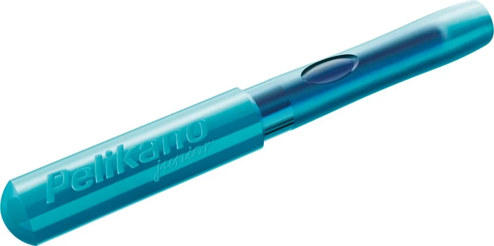 Pelikan Pelikano Junior türkis, linke Hand, Faltschachtel