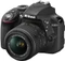 Nikon D3300 schwarz mit Objektiv AF-P DX 18-55mm 3.5-5.6 G VR und AF-S DX 55-200mm 4.0-5.6 G ED II VR Vorschaubild