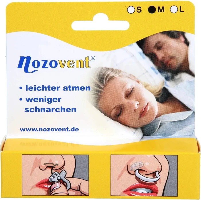 Optima Nozovent Schnarchstopper Nasenklammer medium, 2 Stück