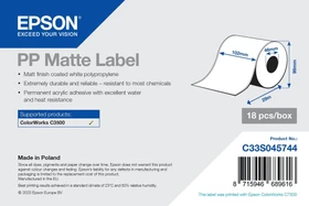 Epson Endlosetiketten PP Matte, 102mm, 29m, weiß