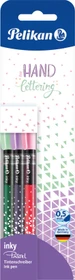 Pelikan inky Pastell Tintenroller (Mine) sortiert, Rechtshänder, 3er-Set, Blister