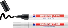 edding 750 Lackmarker schwarz/weiß, 2er-Pack