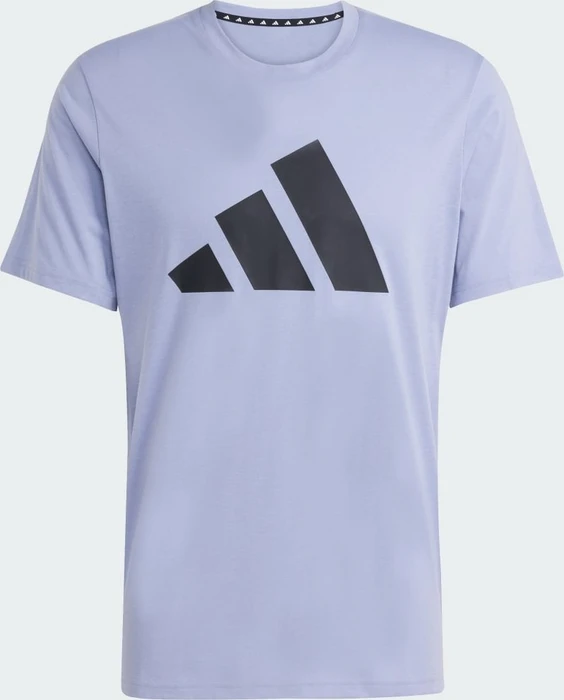 adidas Train Essentials Feelready Logo Training Funktionsshirt kurzarm silver violet/black (Herren)