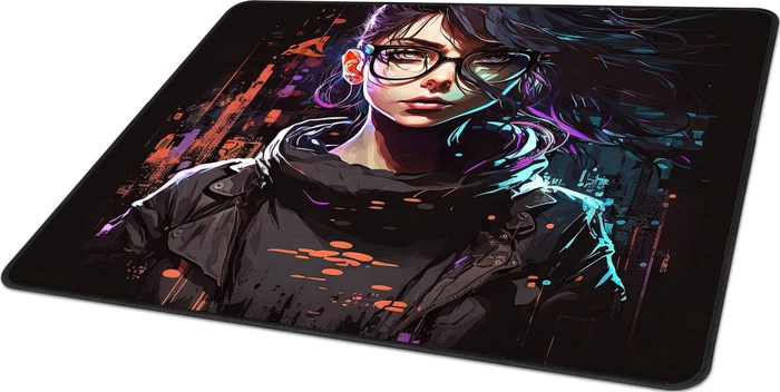 Sharkoon Skiller SGP50 D2, Mouse Mat XL, 444x355mm, Cyber-Girl with Glasses