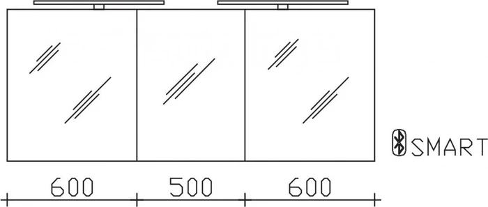 Pelipal SDAES5017-I Serie 25 Spiegelschrank 1700x703x170mm