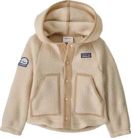 Patagonia Baby Retro Pile Fleece Jacke live simply whale patch/dark natural (Junior)