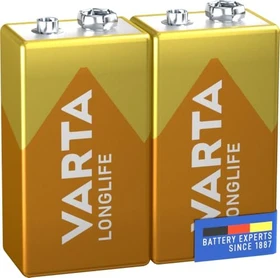Varta Longlife 9V-Block, 2er-Pack
